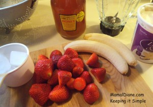 Banana Strawberry Smoothie 010