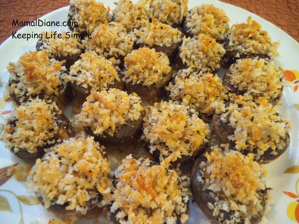 mushroom using stems recipe Diane Parmesan Fresh â Mushrooms Mamal Stuffed